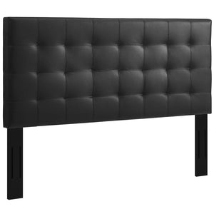 ModwayModway Paisley Tufted Twin Upholstered Faux Leather Headboard MOD-5848 MOD-5848-BLK- BetterPatio.com