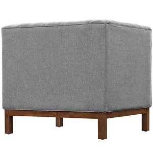 ModwayModway Panache Upholstered Fabric Armchair EEI-1801 EEI-1801-GRY- BetterPatio.com