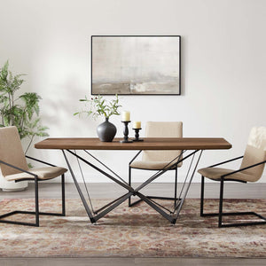 ModwayModway Parallax Dining Table EEI-4093 EEI-4093-WAL- BetterPatio.com