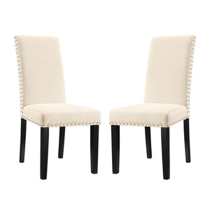 ModwayModway Parcel Dining Side Chair Fabric Set of 2 EEI-3551 EEI-3551-BEI- BetterPatio.com