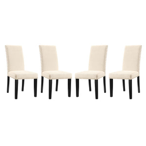 ModwayModway Parcel Dining Side Chair Fabric Set of 4 EEI-3552 EEI-3552-BEI- BetterPatio.com