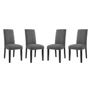 ModwayModway Parcel Dining Side Chair Fabric Set of 4 EEI-3552 EEI-3552-GRY- BetterPatio.com