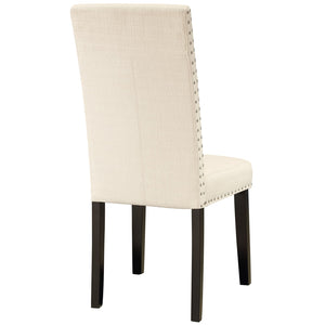 ModwayModway Parcel Dining Upholstered Fabric Side Chair EEI-1384 EEI-1384-BEI- BetterPatio.com