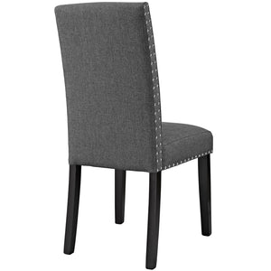 ModwayModway Parcel Dining Upholstered Fabric Side Chair EEI-1384 EEI-1384-GRY- BetterPatio.com