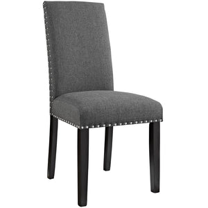 ModwayModway Parcel Dining Upholstered Fabric Side Chair EEI-1384 EEI-1384-GRY- BetterPatio.com