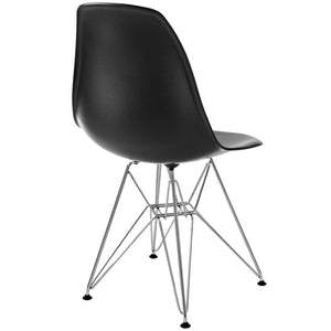 ModwayModway Paris Dining Side Chair EEI-179 EEI-179-BLK- BetterPatio.com