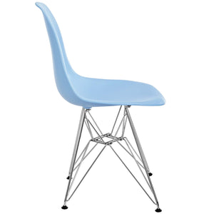 ModwayModway Paris Dining Side Chair EEI-179 EEI-179-LBU- BetterPatio.com