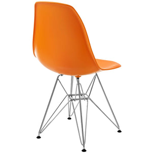 ModwayModway Paris Dining Side Chair EEI-179 EEI-179-ORA- BetterPatio.com