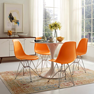 ModwayModway Paris Dining Side Chair EEI-179 EEI-179-ORA- BetterPatio.com