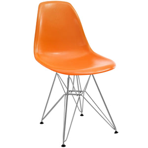 ModwayModway Paris Dining Side Chair EEI-179 EEI-179-ORA- BetterPatio.com