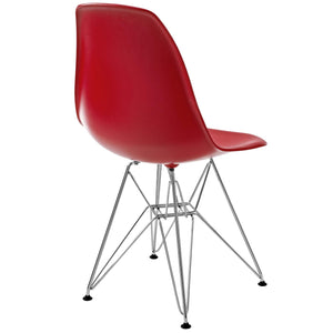 ModwayModway Paris Dining Side Chair EEI-179 EEI-179-RED- BetterPatio.com