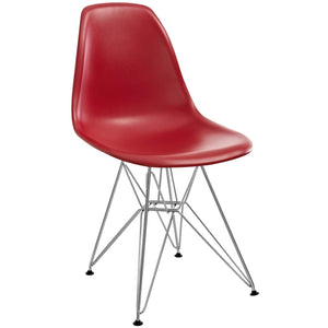 ModwayModway Paris Dining Side Chair EEI-179 EEI-179-RED- BetterPatio.com