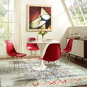 ModwayModway Paris Dining Side Chair EEI-179 EEI-179-RED- BetterPatio.com