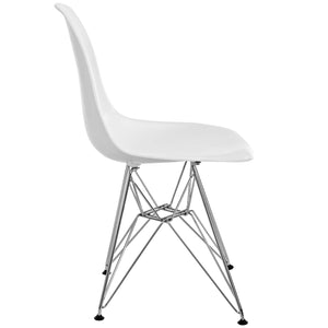 ModwayModway Paris Dining Side Chair EEI-179 EEI-179-WHI- BetterPatio.com