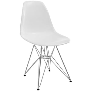 ModwayModway Paris Dining Side Chair EEI-179 EEI-179-WHI- BetterPatio.com