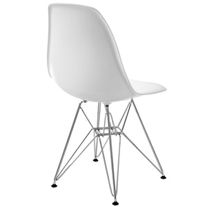 ModwayModway Paris Dining Side Chair EEI-179 EEI-179-WHI- BetterPatio.com