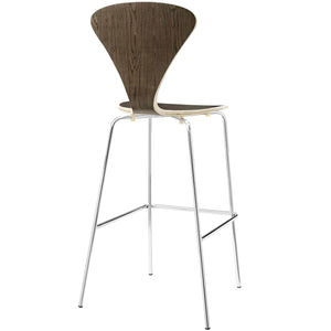 ModwayModway Passage Dining Bar Stool Set of 2 EEI-4231 EEI-4231-WAL- BetterPatio.com