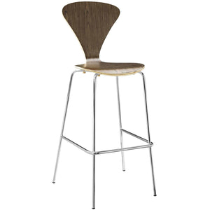 ModwayModway Passage Dining Bar Stool Set of 2 EEI-4231 EEI-4231-WAL- BetterPatio.com