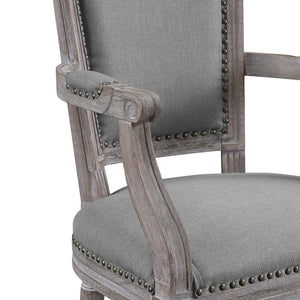 ModwayModway Penchant Dining Armchair Upholstered Fabric Set of 2 EEI-3462 EEI-3462-LGR- BetterPatio.com