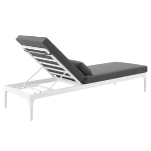 ModwayModway Perspective Cushion Outdoor Patio Chaise Lounge Chair EEI-3301 EEI-3301-WHI-CHA- BetterPatio.com