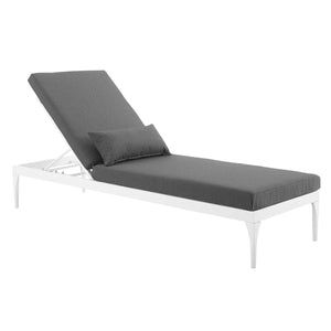 ModwayModway Perspective Cushion Outdoor Patio Chaise Lounge Chair EEI-3301 EEI-3301-WHI-CHA- BetterPatio.com