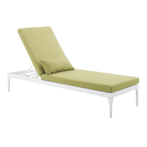 ModwayModway Perspective Cushion Outdoor Patio Chaise Lounge Chair EEI-3301 EEI-3301-WHI-PER- BetterPatio.com
