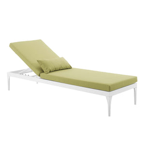 ModwayModway Perspective Cushion Outdoor Patio Chaise Lounge Chair EEI-3301 EEI-3301-WHI-PER- BetterPatio.com