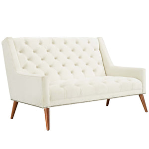 ModwayModway Peruse Performance Velvet Loveseat EEI-2462 EEI-2462-IVO- BetterPatio.com