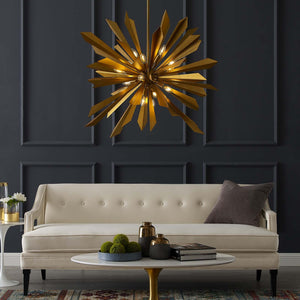 ModwayModway Pervade Starburst Brass Pendant Light Chandelier EEI-2894 EEI-2894- BetterPatio.com