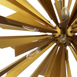 ModwayModway Pervade Starburst Brass Pendant Light Chandelier EEI-2894 EEI-2894- BetterPatio.com