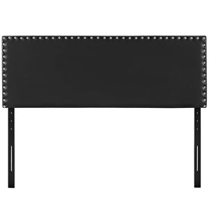 ModwayModway Phoebe Full Upholstered Vinyl Headboard MOD-5383 MOD-5383-BLK- BetterPatio.com