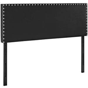 ModwayModway Phoebe Full Upholstered Vinyl Headboard MOD-5383 MOD-5383-BLK- BetterPatio.com