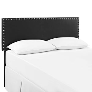 ModwayModway Phoebe Full Upholstered Vinyl Headboard MOD-5383 MOD-5383-BLK- BetterPatio.com