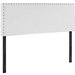 ModwayModway Phoebe Full Upholstered Vinyl Headboard MOD-5383 MOD-5383-WHI- BetterPatio.com