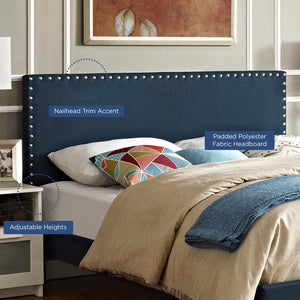 ModwayModway Phoebe Queen Upholstered Fabric Headboard MOD-5386 MOD-5386-AZU- BetterPatio.com