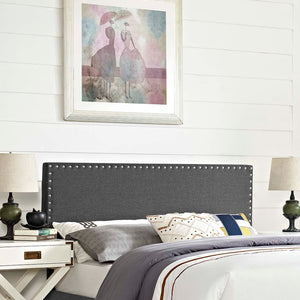 ModwayModway Phoebe Queen Upholstered Fabric Headboard MOD-5386 MOD-5386-GRY- BetterPatio.com