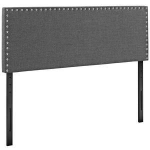 ModwayModway Phoebe Queen Upholstered Fabric Headboard MOD-5386 MOD-5386-GRY- BetterPatio.com