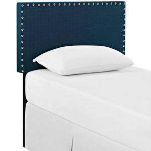 ModwayModway Phoebe Twin Upholstered Fabric Headboard MOD-5382 MOD-5382-AZU- BetterPatio.com