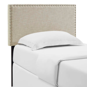 ModwayModway Phoebe Twin Upholstered Fabric Headboard MOD-5382 MOD-5382-BEI- BetterPatio.com