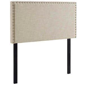 ModwayModway Phoebe Twin Upholstered Fabric Headboard MOD-5382 MOD-5382-BEI- BetterPatio.com