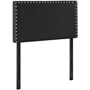 ModwayModway Phoebe Twin Upholstered Vinyl Headboard MOD-5381 MOD-5381-BLK- BetterPatio.com