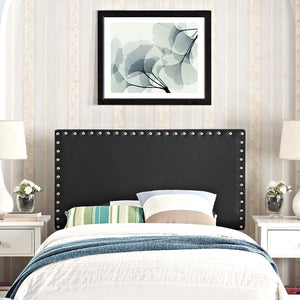 ModwayModway Phoebe Twin Upholstered Vinyl Headboard MOD-5381 MOD-5381-BLK- BetterPatio.com