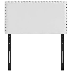 ModwayModway Phoebe Twin Upholstered Vinyl Headboard MOD-5381 MOD-5381-WHI- BetterPatio.com