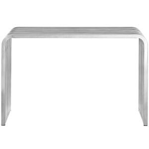 ModwayModway Pipe Stainless Steel Console Table EEI-2104 EEI-2104-SLV- BetterPatio.com