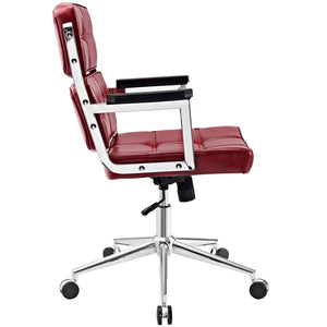 ModwayModway Portray Highback Upholstered Vinyl Office Chair EEI-2685 EEI-2685-RED- BetterPatio.com