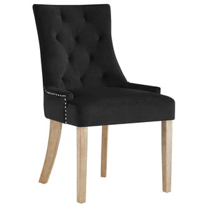 ModwayModway Pose Dining Chair Performance Velvet Set of 2 EEI-3504 EEI-3504-BLK- BetterPatio.com