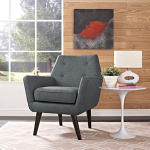 ModwayModway Posit Upholstered Fabric Armchair EEI-2136 EEI-2136-GRY- BetterPatio.com