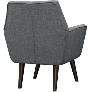 ModwayModway Posit Upholstered Fabric Armchair EEI-2136 EEI-2136-GRY- BetterPatio.com