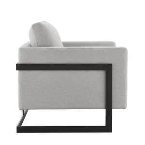 ModwayModway Posse Upholstered Fabric Accent Chair EEI-4391 EEI-4391-BLK-CAM- BetterPatio.com