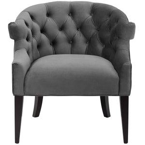 ModwayModway Precept Accent Performance Velvet Armchair EEI-3452 EEI-3452-GRY- BetterPatio.com